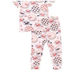 NEW PINK CHICKEN kid's bamboo pajama set in grandmas pie